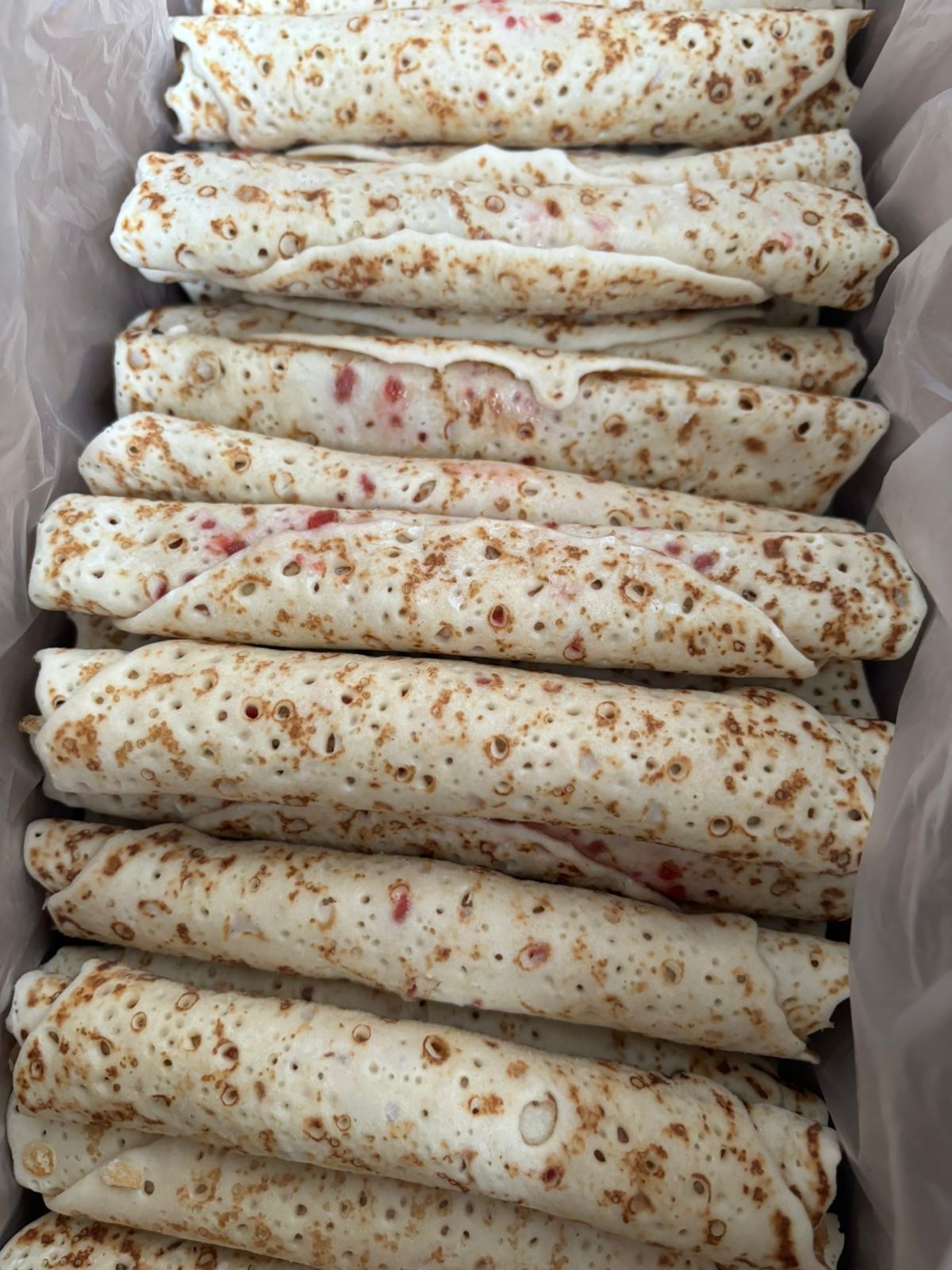 Вес. Блины домашние с Клубникой 60 гр.