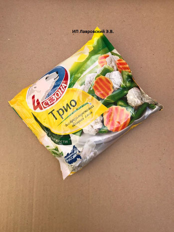 Овощная смесь ТРИО (плоскоплодная фасоль, цвет. морковь)